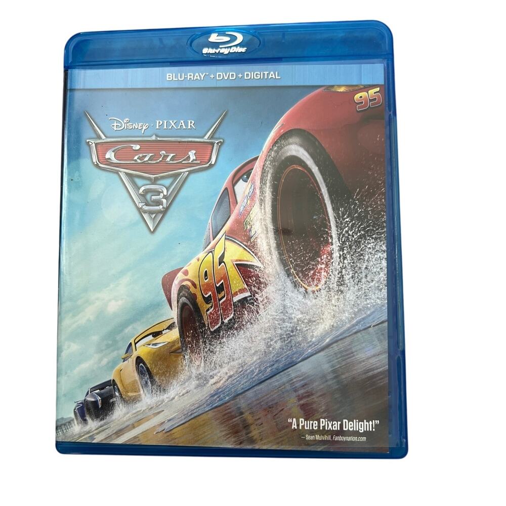 Cars 3 (Blu-Ray, DVD, Digital) Disney Pixar Movie w/ Bonus Disc and Inserts
